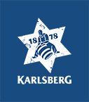 Karlsberg Logo Block weiß