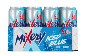 MiXery iced blue Dosentray 24 x 0,5l (Frontal)